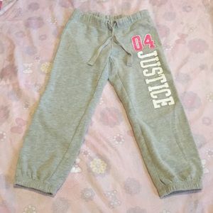 Justice sweatpants
